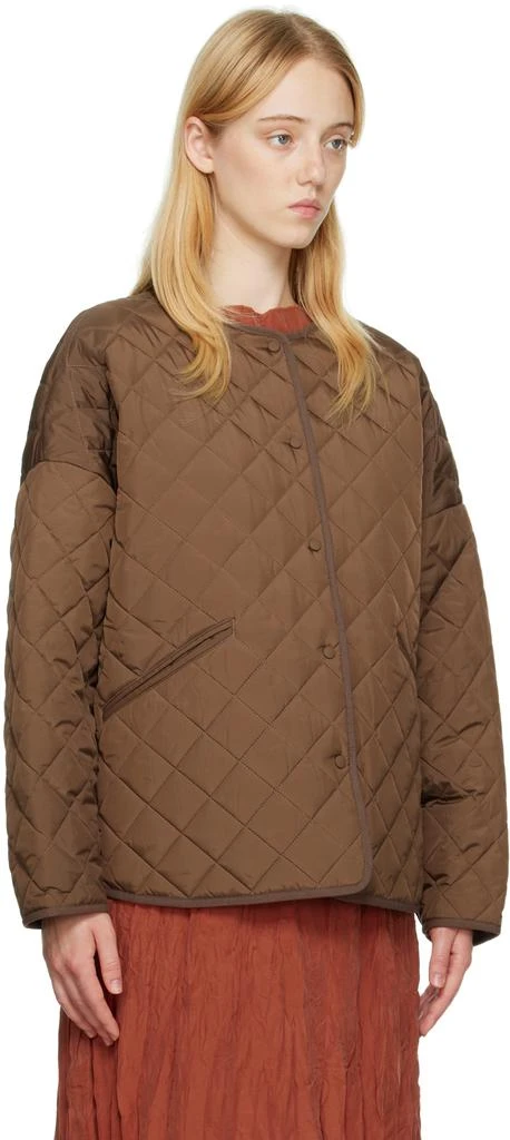 商品Totême|Brown Quilted Jacket,价格¥2350,第2张图片详细描述