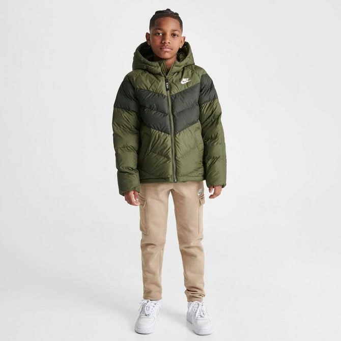 商品NIKE|Kids' Nike Synthetic Fill Hooded Puffer Jacket,价格¥371,第2张图片详细描述