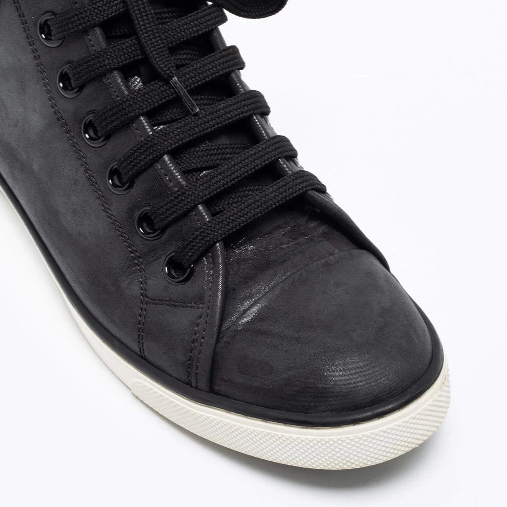 Louis Vuitton Black  Leather Love  Embossed High-Top Sneakers Size 37.5 商品