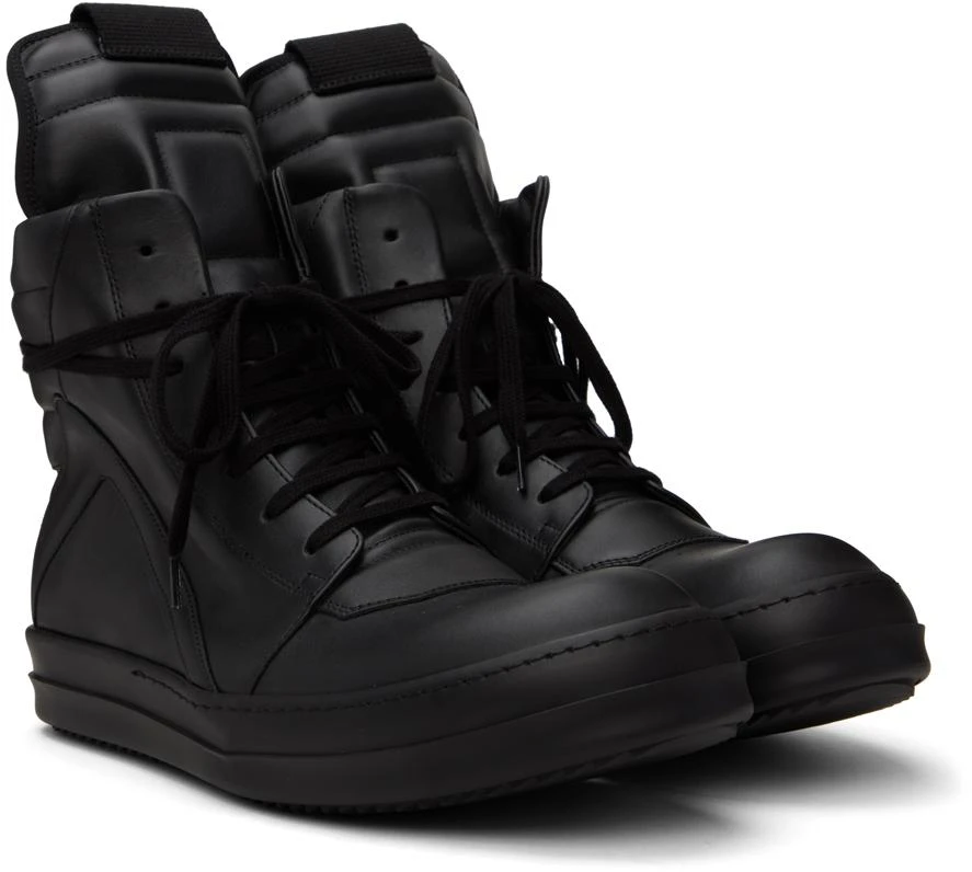 商品Rick Owens|Black Geobasket Sneakers,价格¥6844,第4张图片详细描述