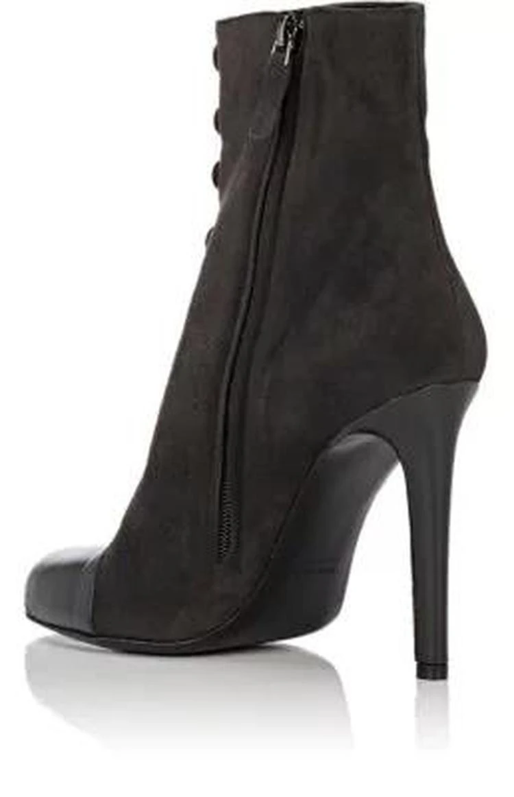 商品Barneys New York|Cap-Toe Suede Ankle Boots,价格¥1927,第3张图片详细描述