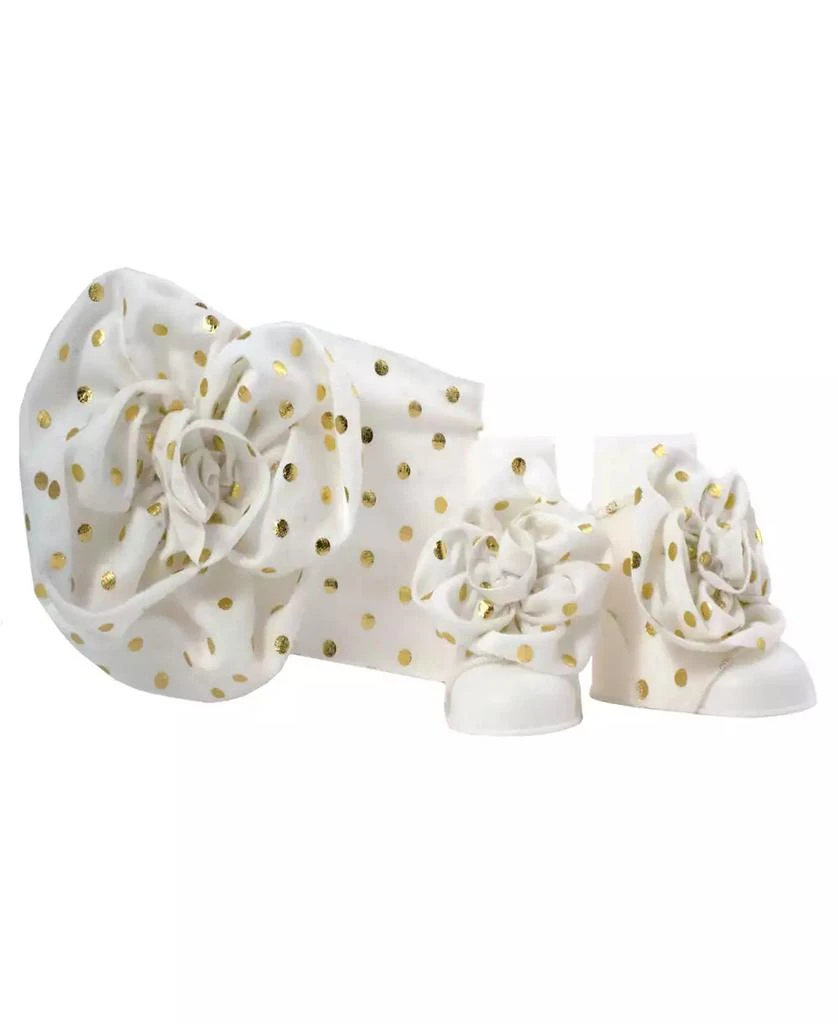 商品Baby Deer|Baby Girls with Polka Dot Headband and Peep Toe Gift Set,价格¥281,第1张图片