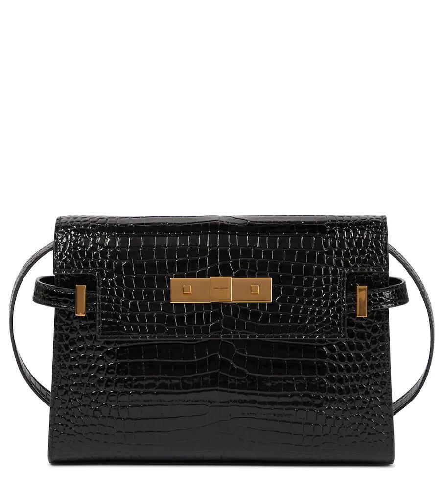 商品Yves Saint Laurent|Manhattan Small croc-effect leather tote,价格¥14380,第1张图片