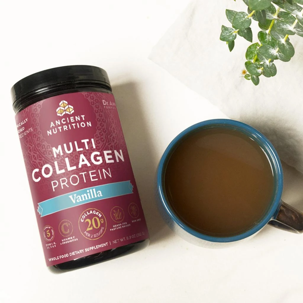 商品Ancient Nutrition|Multi Collagen Protein Spring ’24 Insert | Powder Vanilla (45 Servings),价格¥382,第4张图片详细描述