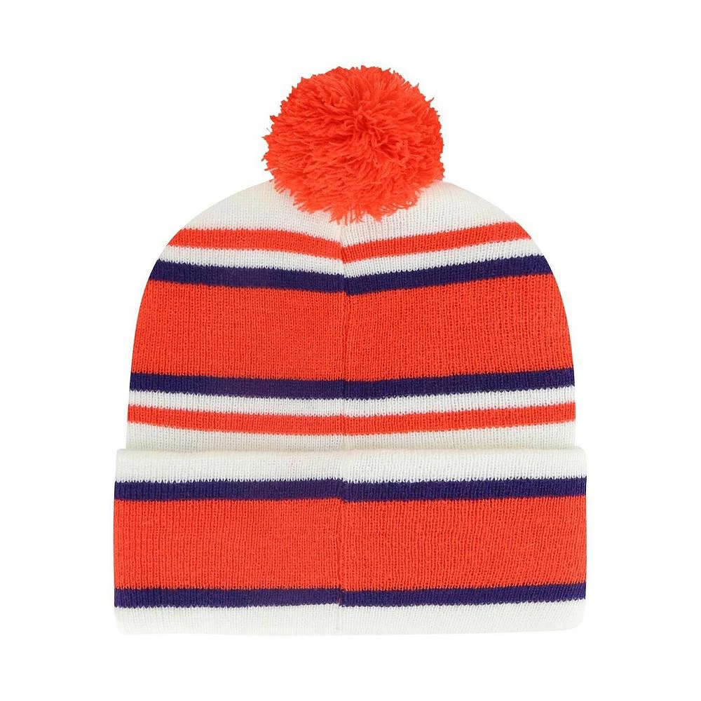 商品47 Brand|Youth Boys White Clemson Tigers Stripling Cuffed Knit Hat with Pom,价格¥221,第2张图片详细描述