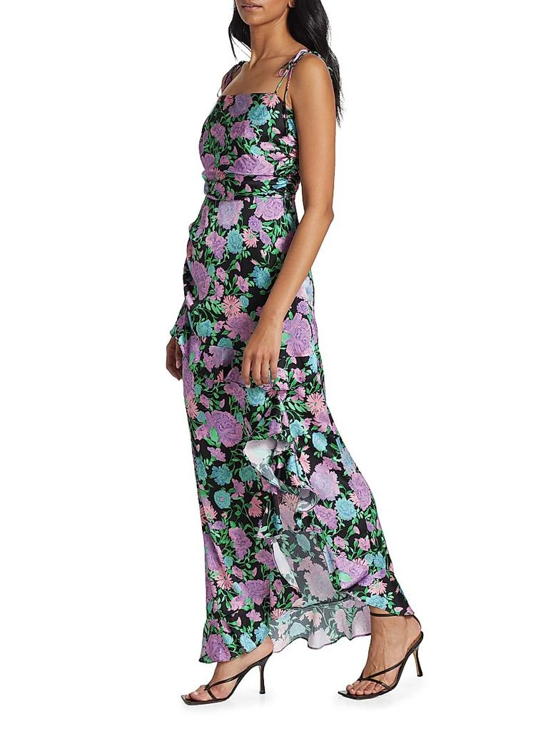 商品Wayf|Wayf Asymmetric Floral Midi-Dress,价格¥409,第4张图片详细描述