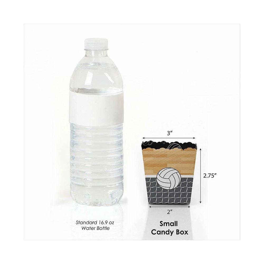商品Big Dot of Happiness|Bump, Set, Spike - Volleyball - Party Mini Favor Boxes - Baby Shower or Birthday Party Treat Candy Boxes - Set of 12,价格¥112,第3张图片详细描述