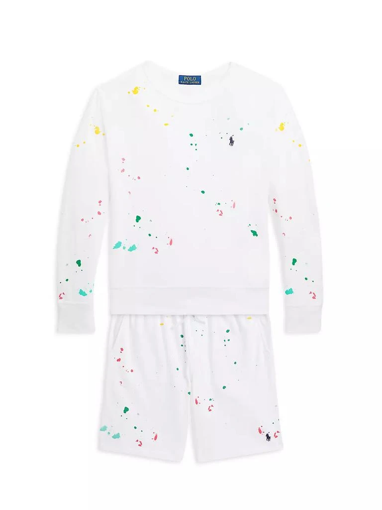 商品Ralph Lauren|Little Boy's &amp; Boy's Speckled Sweatshirt,价格¥195,第2张图片详细描述