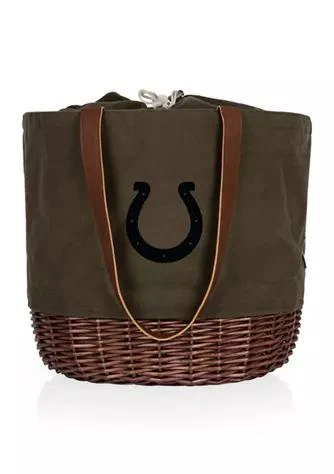 商品Heritage|Nfl Indianapolis Colts Coronado Canvas And Willow Basket Tote,价格¥546,第1张图片