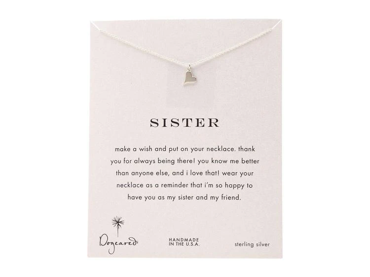 商品Dogeared|Sisters Happy Heart Reminder Necklace,价格¥385,第1张图片