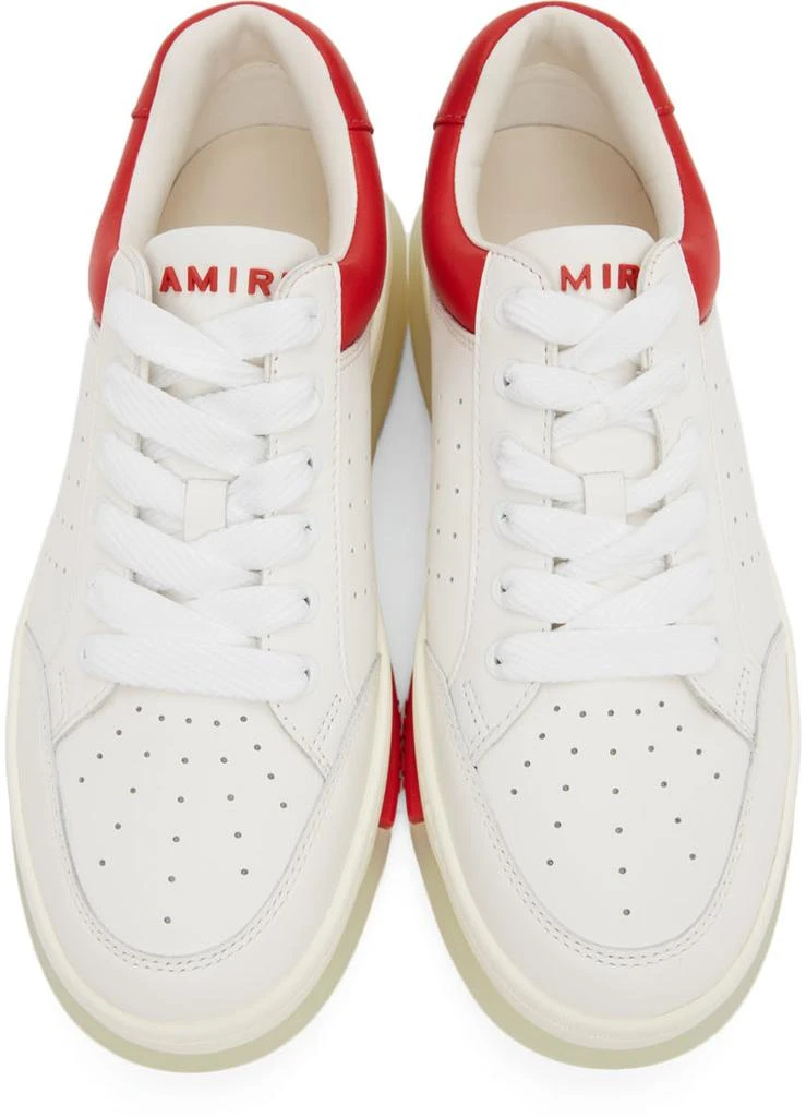 商品AMIRI|White & Red Stadium Low Sneakers,价格¥2492,第5张图片详细描述