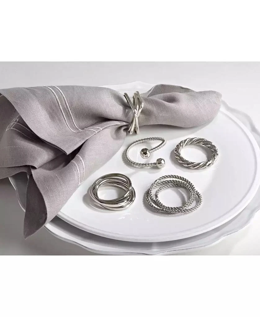 商品Saro Lifestyle|Curled Design Napkin Ring, Set of 4,价格¥128,第2张图片详细描述