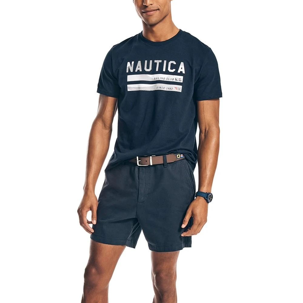 商品Nautica|Men's Sustainably Crafted Sailing Club Graphic T-Shirt,价格¥58,第4张图片详细描述