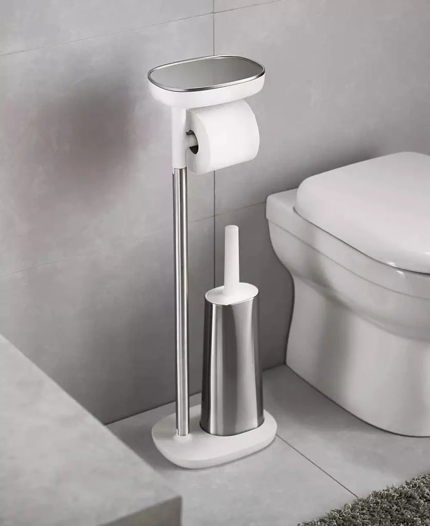 商品Joseph Joseph|EasyStore™ Standing Toilet Paper Holder and Flex Steel Toilet Brush,价格¥618,第1张图片