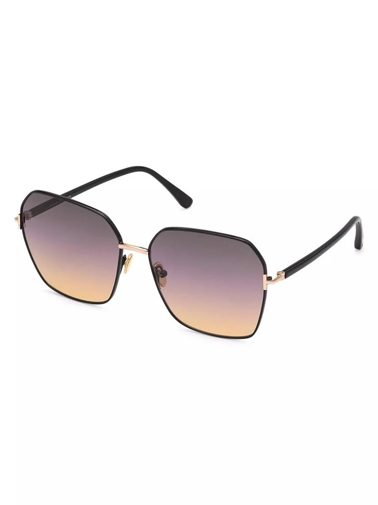 商品Tom Ford|Claudia 2 62MM Square Sunglasses,价格¥3794,第2张图片详细描述
