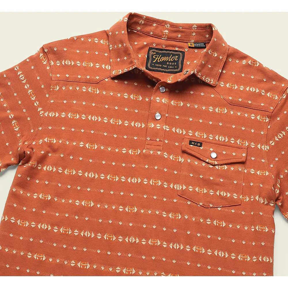 商品Howler Brothers|Howler Brothers Men's Ranchero Jacquard Polo,价格¥341,第2张图片详细描述