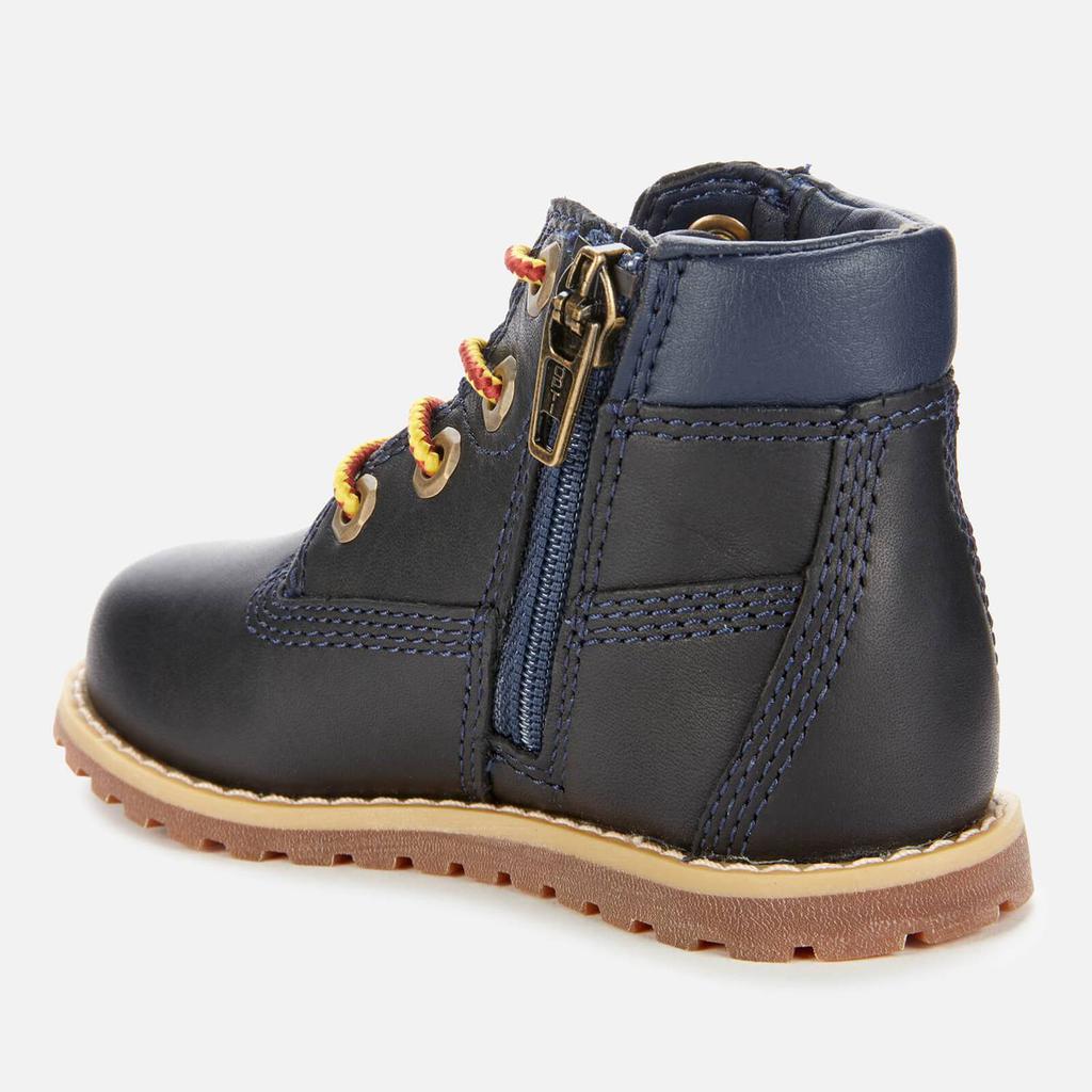 Timberland Toddlers' Pokey Pine Leather 6 Inch Boots - Navy商品第2张图片规格展示