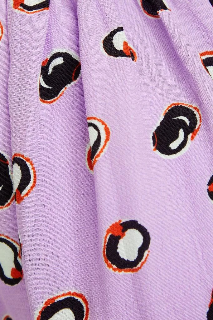 商品Diane von Furstenberg|Lilia cutout printed crepe top,价格¥314,第4张图片详细描述