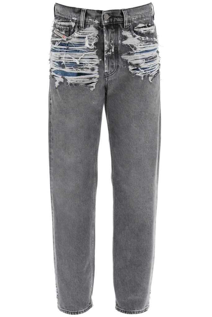 商品Diesel|Diesel Destroyed Effect Straight Leg Jeans,价格¥2420,第1张图片