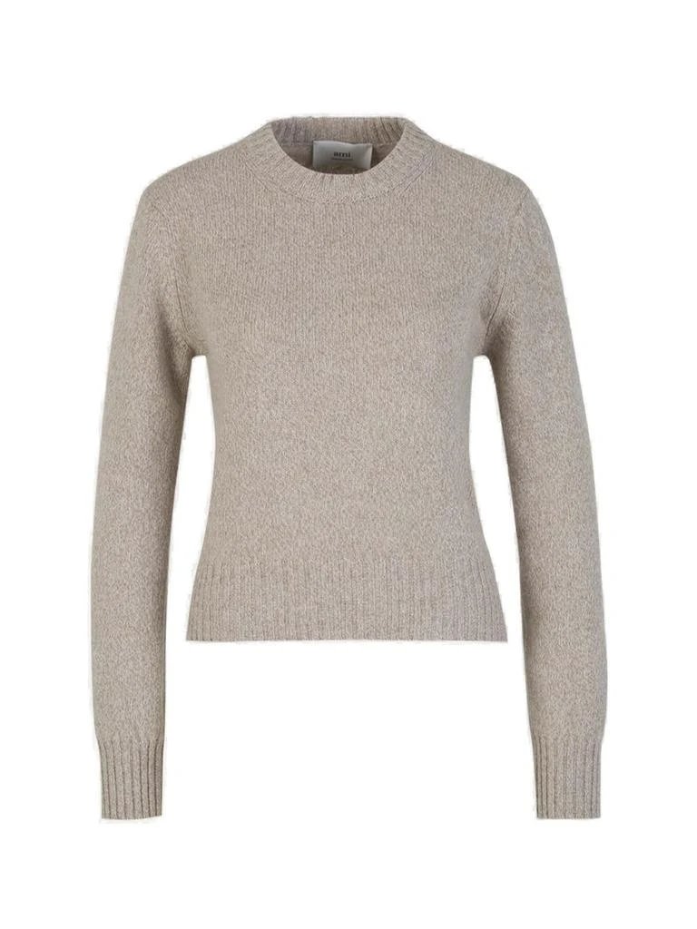 商品AMI|Ami Paris Long-Sleeved Crewneck Knitted Jumper,价格¥2367,第1张图片