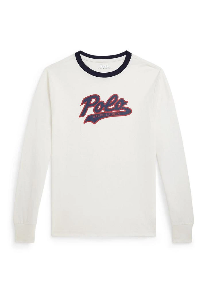 商品Ralph Lauren|Boys 8-20 Logo Cotton Long-Sleeve Tee,价格¥233,第1张图片