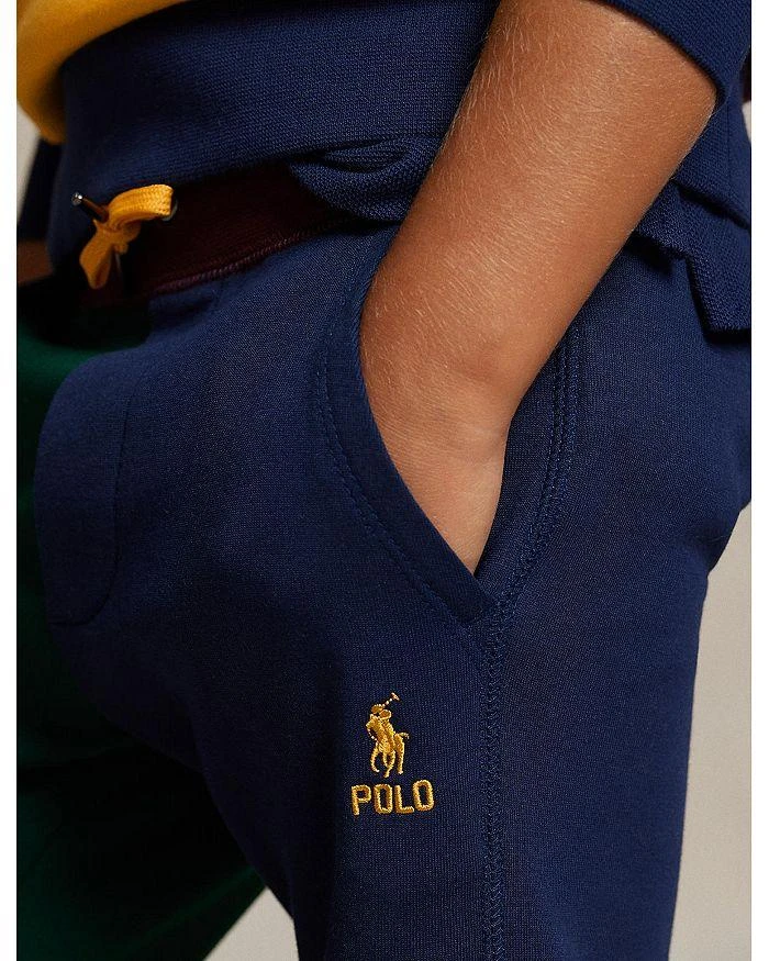 商品Ralph Lauren|Boys' Color Blocked Double Knit Jogger Pants - Little Kid, Big Kid,价格¥342,第3张图片详细描述