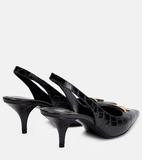 商品Tom Ford|Croc-effect leather slingback pumps,价格¥6450,第3张图片详细描述