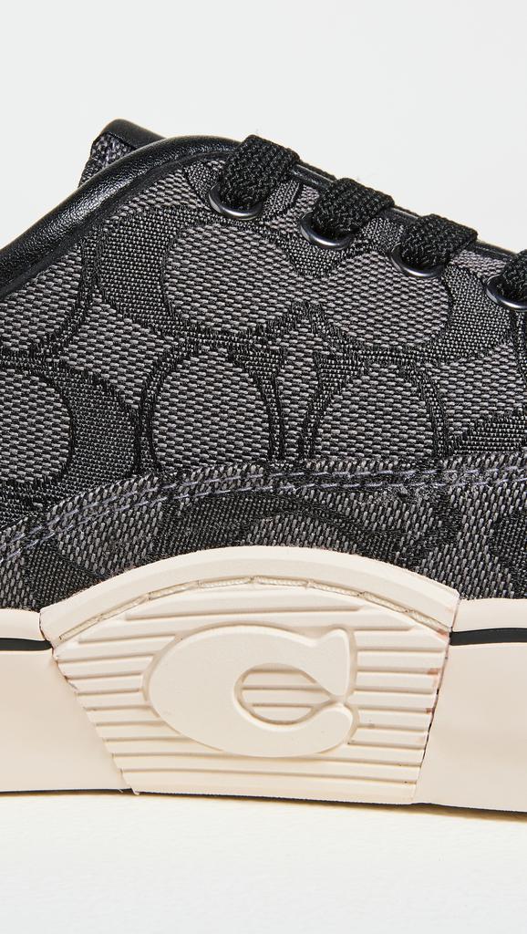 商品Coach|Coach New York Signature Jacqaurd Leather Skate Sneakers,价格¥1197,第6张图片详细描述