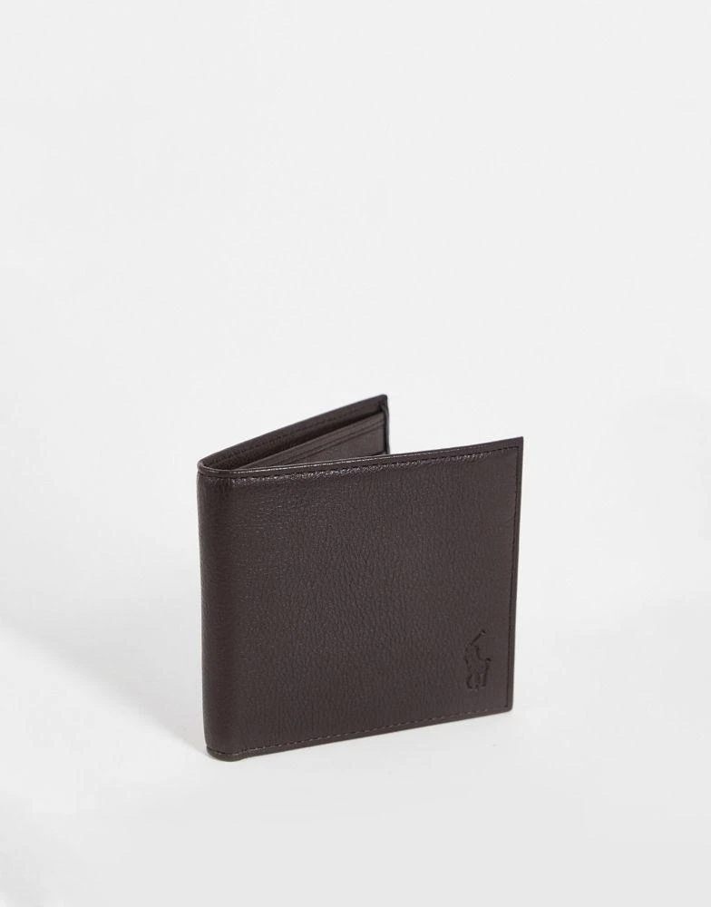 商品Ralph Lauren|Polo Ralph Lauren leather billfold wallet in brown,价格¥650,第1张图片