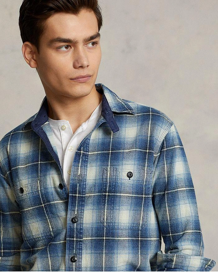 商品Ralph Lauren|Classic Fit Plaid Flannel Work Shirt,价格¥421,第4张图片详细描述