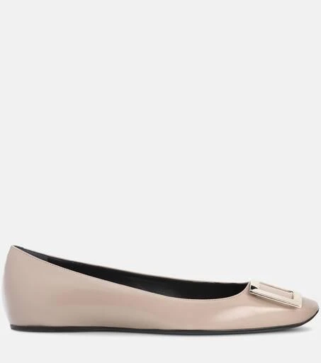 商品Roger Vivier|Belle Vivier皮革芭蕾舞平底鞋,价格¥7791,第4张图片详细描述