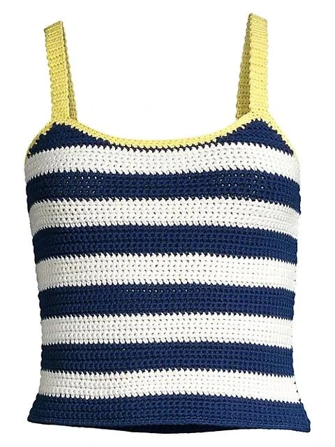 商品Staud|Capo Stripe Knit Tank Top,价格¥380,第1张图片