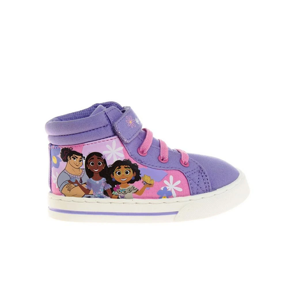 商品Disney|Little Girls Encanto Mirabel High Top Hook and Loop Sneakers,价格¥258,第2张图片详细描述