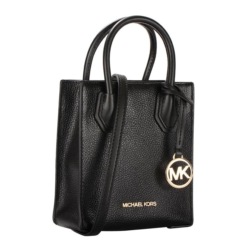 商品[国内直发] Michael Kors|Michael Kors MERCER系列荔枝纹皮革黑色小号风琴包手提包,价格¥1004,第7张图片详细描述