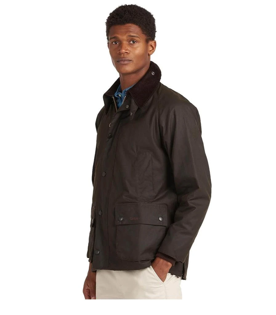 商品Barbour|Barbour Classic Bedale Wax Olive Green Jacket,价格¥3359,第3张图片详细描述