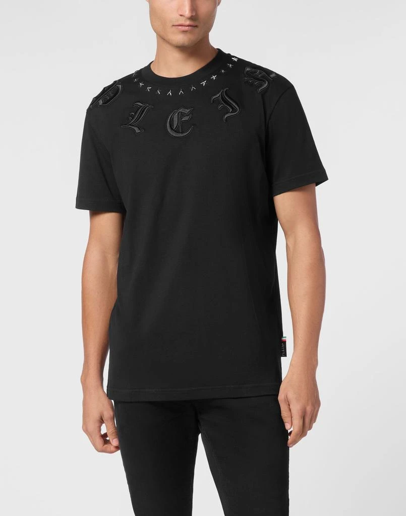 商品Philipp Plein|T-shirt Round Neck SS Gothic Plein,价格¥8933,第3张图片详细描述