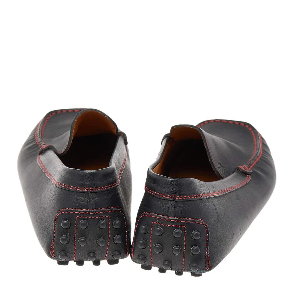 商品[二手商品] Tod's|Tod's For Ferrari Black Leather Slip On Loafers Size 38,�价格¥898,第5张图片详细描述