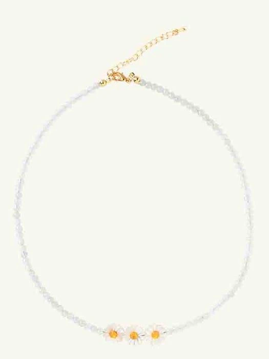 商品GETMEBLING|Pearl Daisy Necklace (3 Type),价格¥532,第4张图片详细描述