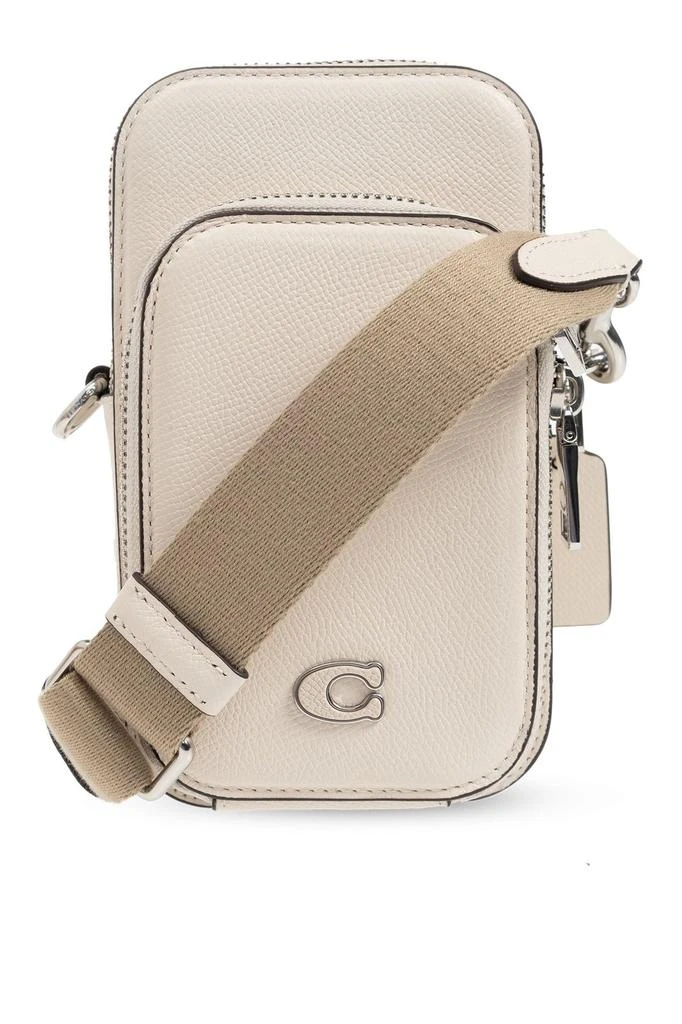 商品Coach|Coach Logo Detailed Zipped Shoulder Bag,价格¥1057,第1张图片