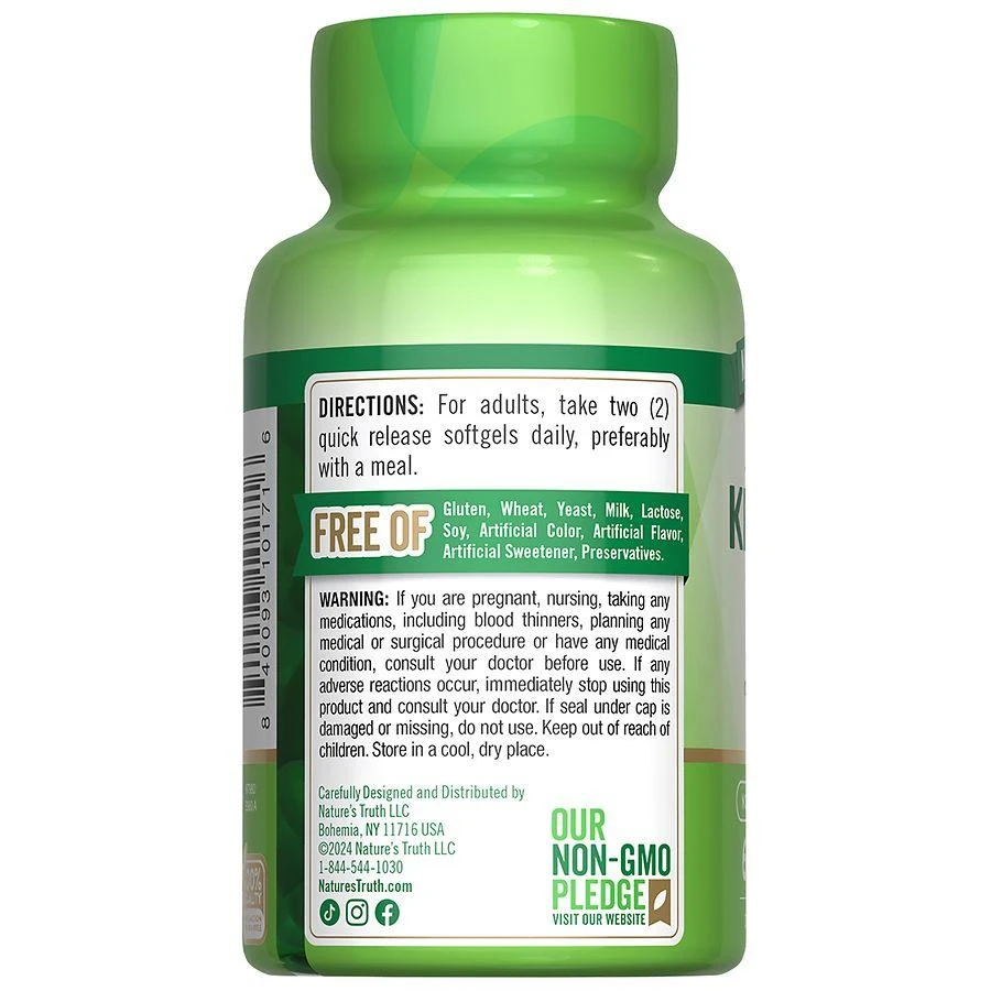 商品Nature's Truth|Krill Oil Softgels,价格¥164,第2张图片详细描述