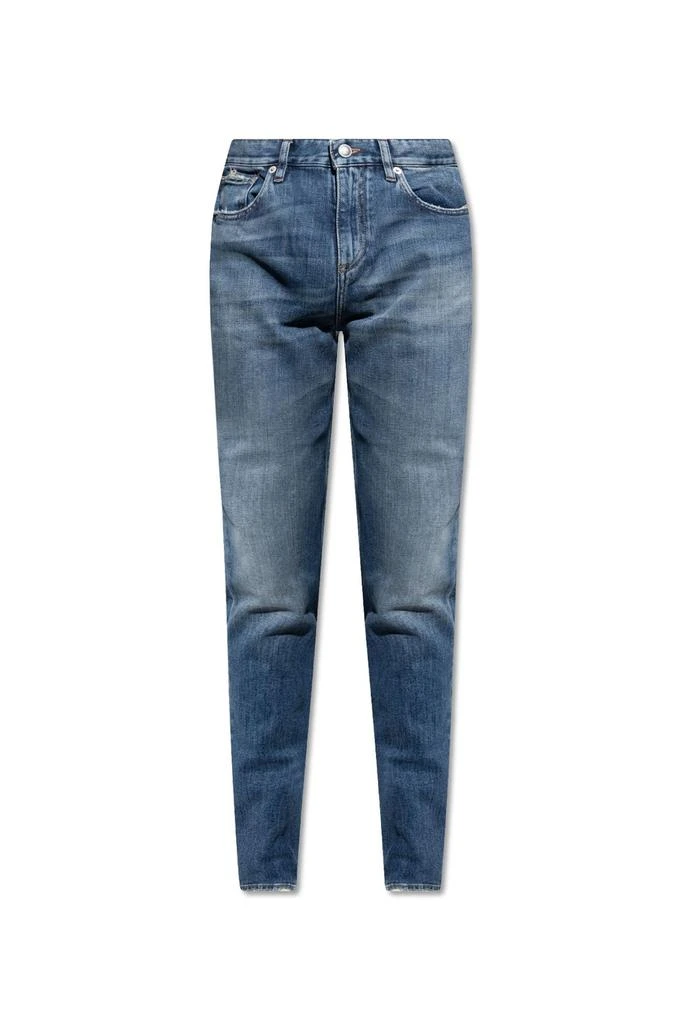 商品Burberry|Burberry Harloe Japanese Mid-Rise Slim-Fit Jeans,价格¥5196,第1张图片