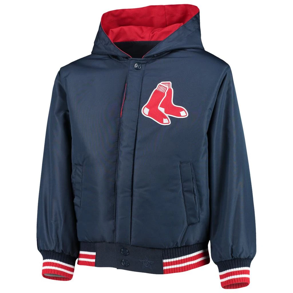 商品JH Design|JH Design Red Sox Reversible Hoodie Full-Snap Jacket - Boys' Grade School,价格¥770,第3张图片详细描述