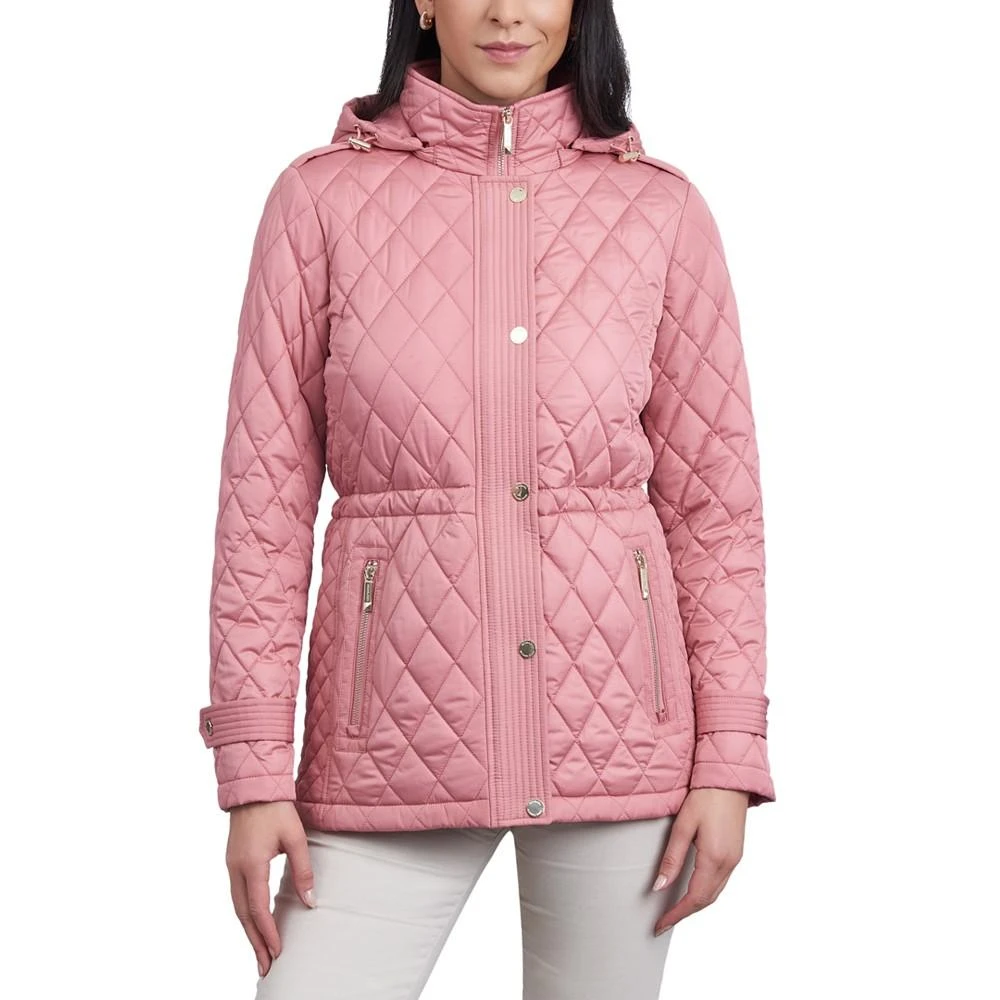 商品Michael Kors|Women's Petite Quilted Hooded Anorak Coat,价格¥1488,第1张图片