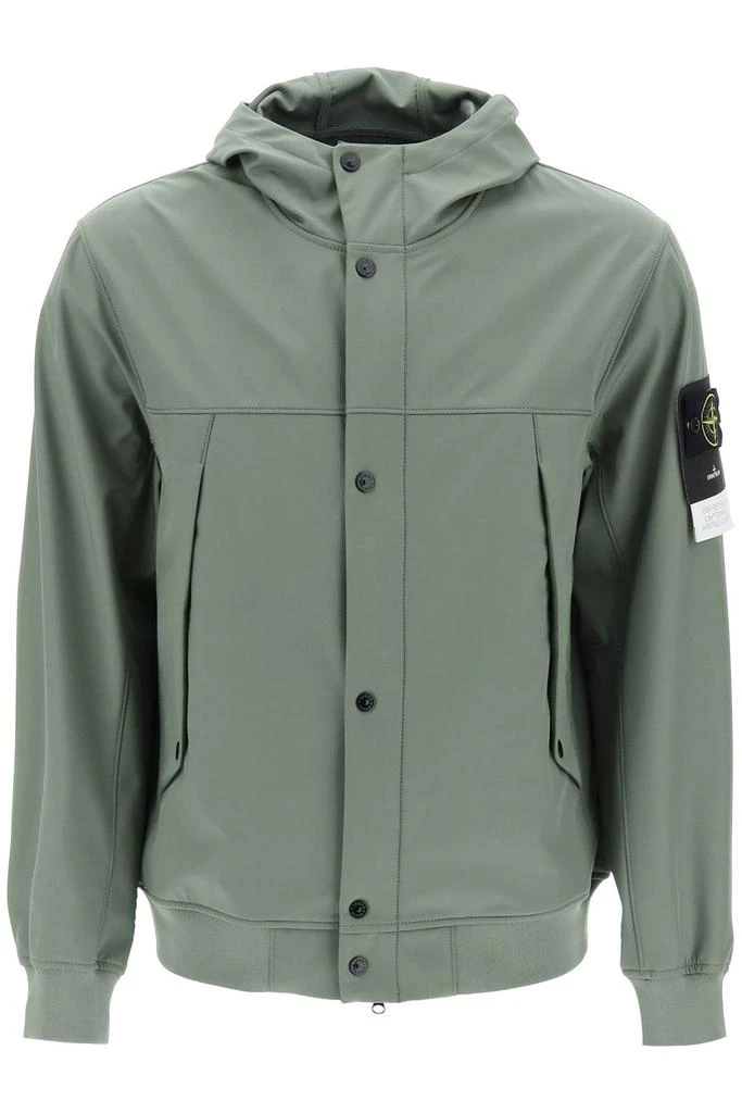 商品Stone Island|light soft shell-r hooded jacket,价格¥2179,第1张图片