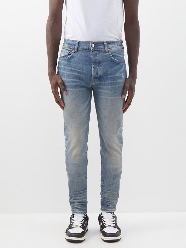 商品AMIRI|Stack distressed skinny-leg jeans,价格¥4427,第1张图片