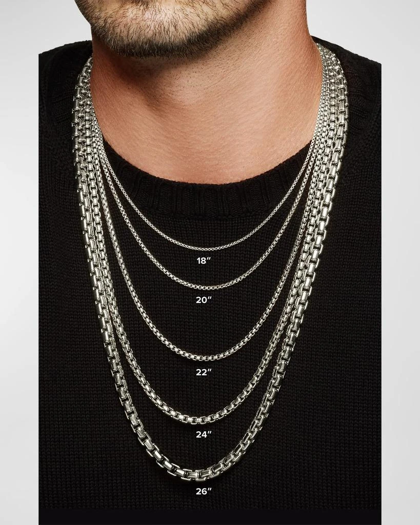 商品David Yurman|3mm Men's DY Madison Chain Necklace in Silver,价格¥3241,第5张图片详细描述