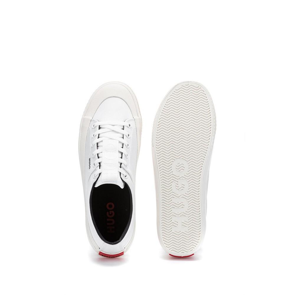 Men's Rubber-Bumper Lace Up Sneakers with Red Logo Label商品第9张图片规格展示
