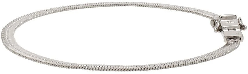 商品Tom Wood|Silver Herringbone Bracelet,价格¥1283,第3张图片详细描述
