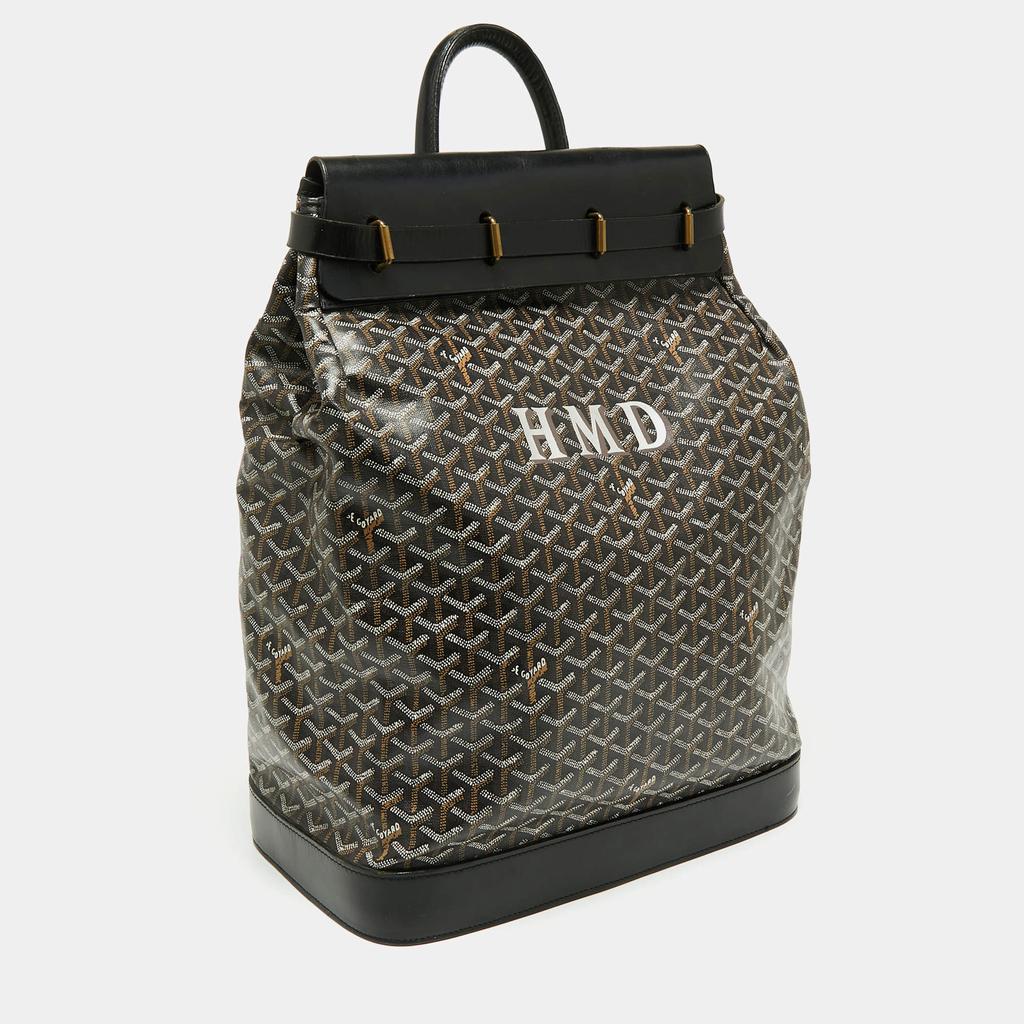 Goyard Black Goyardine Coated Canvas Steamer PM Bag商品第3张图片规格展示