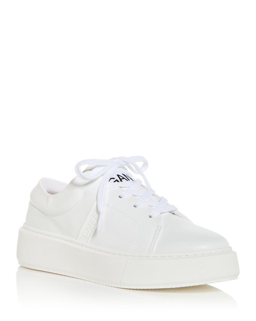 商品Ganni|Women's Sporty Mix Low Top Sneakers,价格¥1887,第1张图片